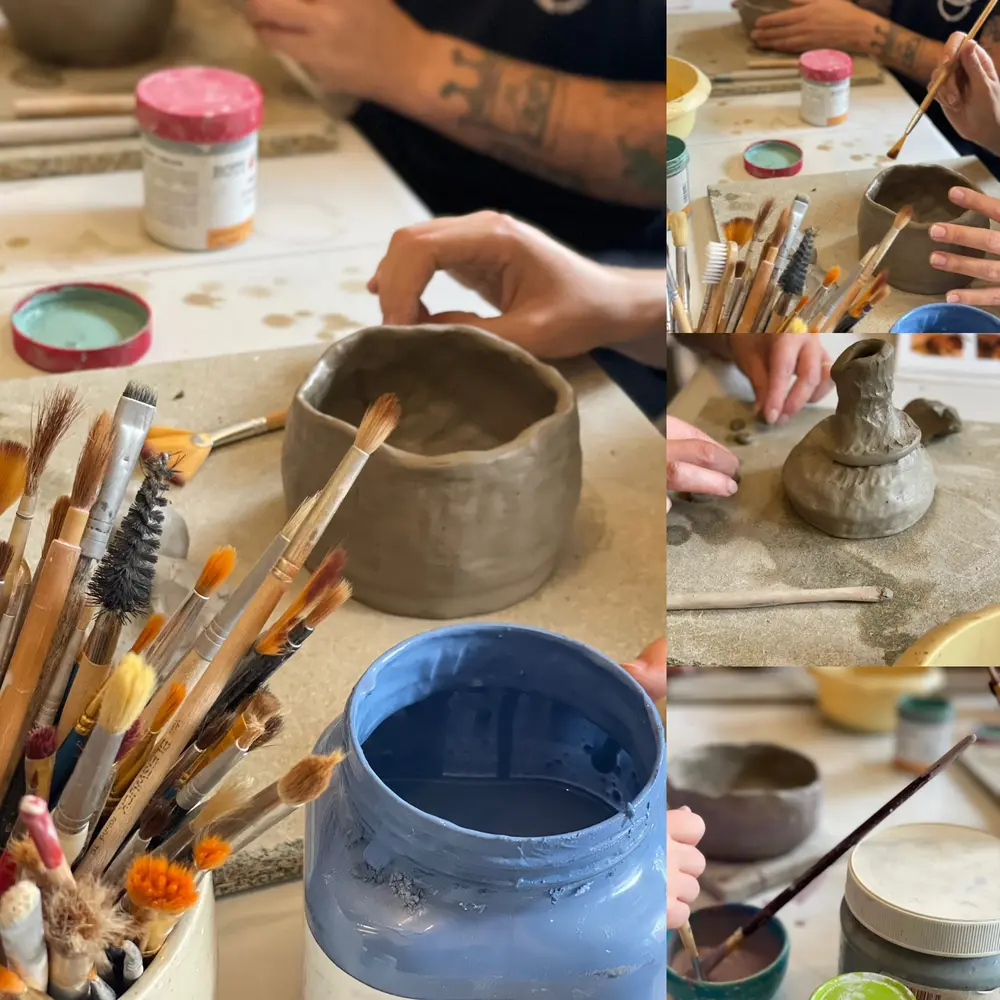 Enfant créant une pièce en argile à l’atelier My Pot’Art