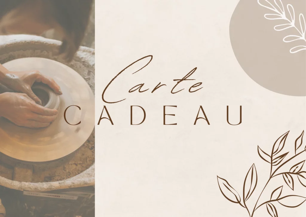 Carte cadeau poterie