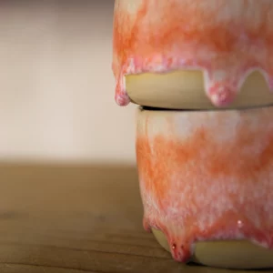 Tasse en grè rose