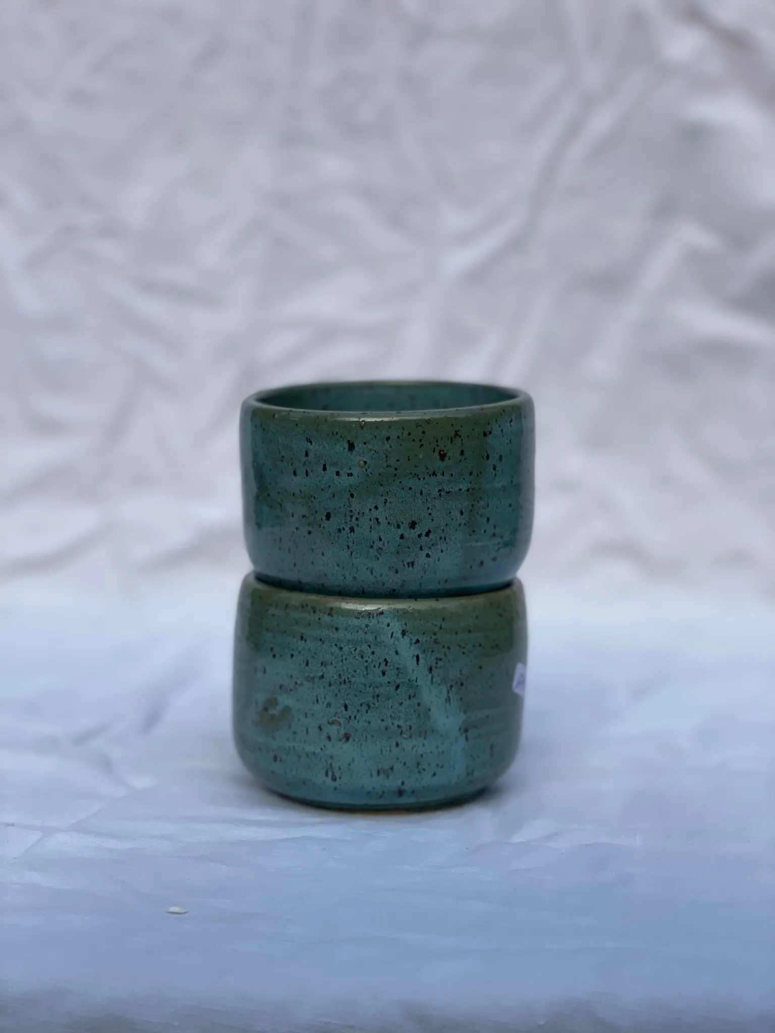 Tasse en grès bleue – Collection Aube – Image 3