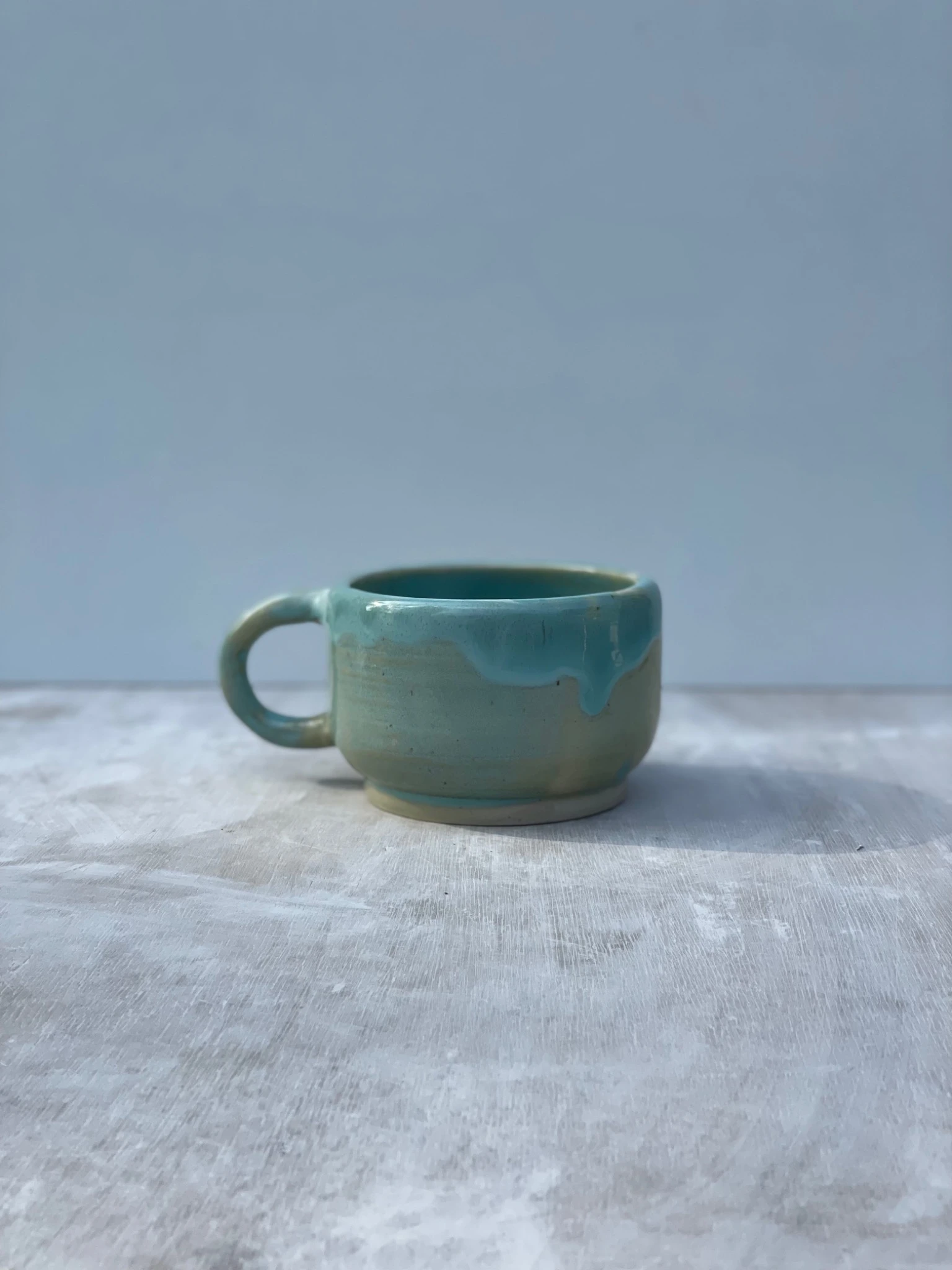 Mug bleu rivage